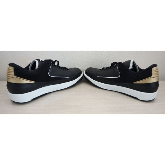Nike Air DX4401-001 Women's Sz 11.5 Black/Gold Jordan 2 Retro Low Sneakers $150 - Picture 7 of 13